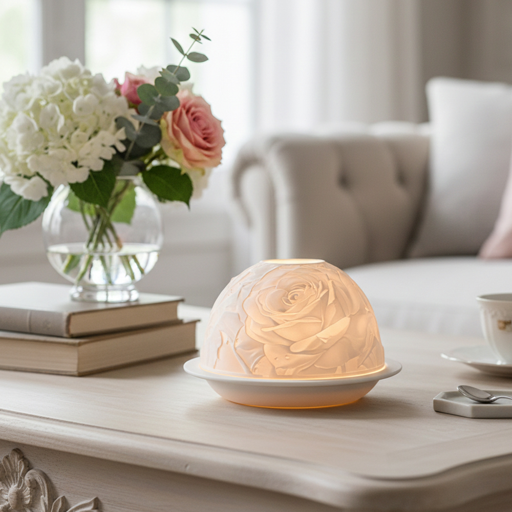 Suporte de vela de porcelana r - Candle Holder Decor avaliação e preço