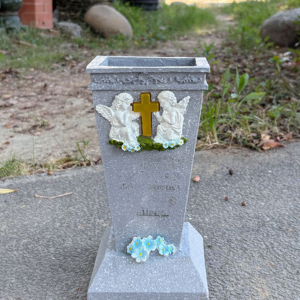 Vaso de Cemitério em Resina co - Vase Decor avaliação e preço